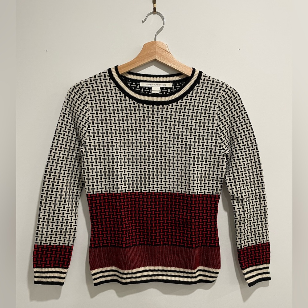 Diane Von Furstenberg 100% Wool Sweater